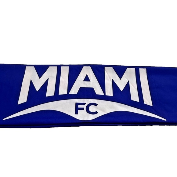 Miami FC‎ Futbol Club Fan Scarf; Soccer; Royal Blue w/Aqua/Orange; 60" x 7" - Picture 6 of 6
